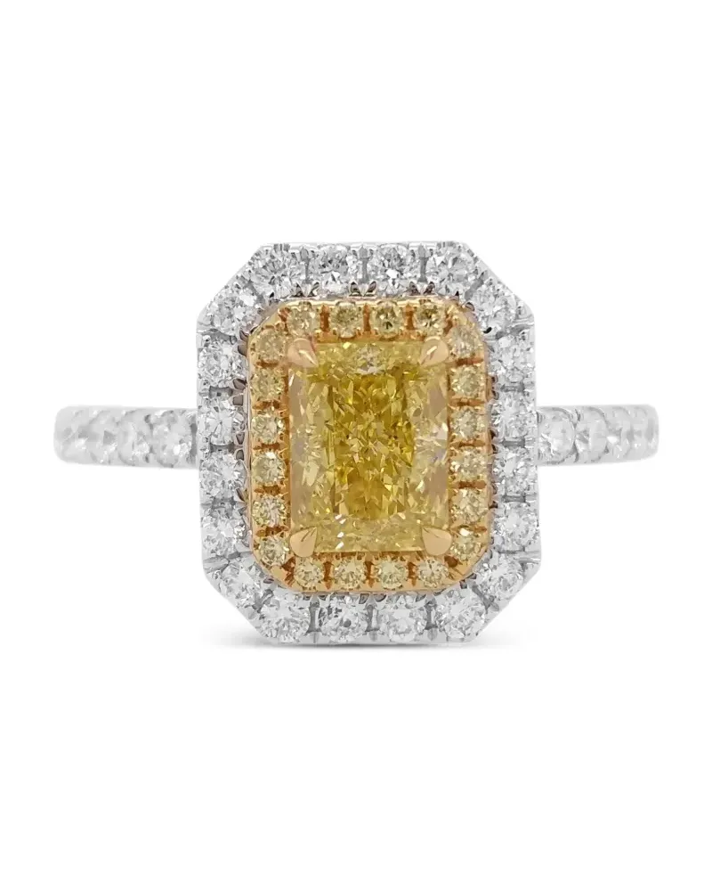 HYT Jewelry 18kt Weißgoldring mit Diamanten - Silber Silber