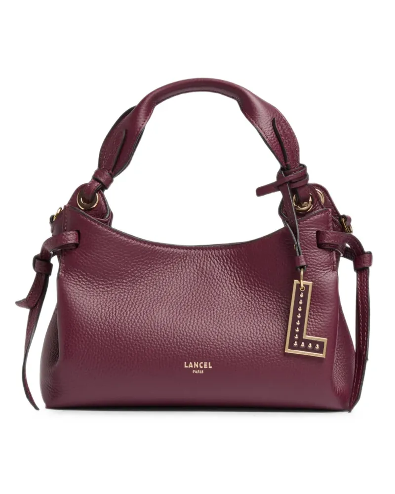 Lancel Swann grained leather tote bag - Rot Rot