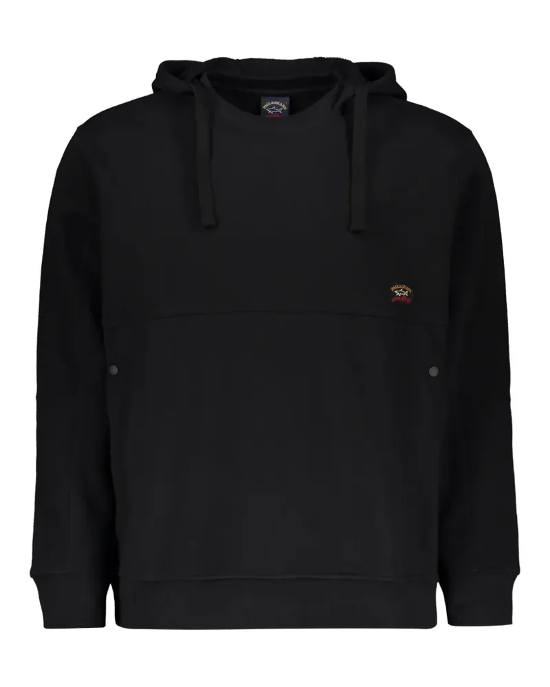 Paul & Shark logo-patch hoodie - Schwarz Schwarz