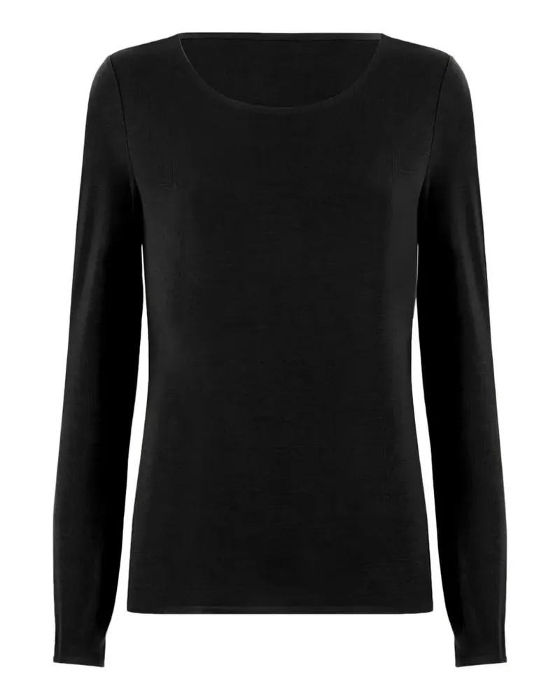Wolford Langarmshirt aus Jersey - Schwarz Schwarz