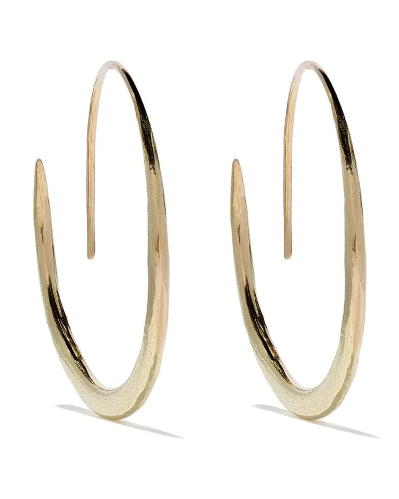 Wouters & Hendrix Gehämmerte 18kt Goldcreolen Gold