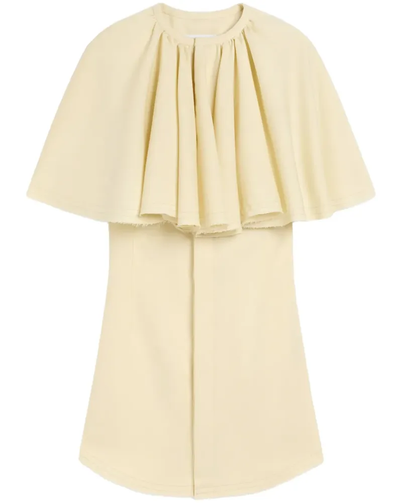 AMI Paris Kleid mit Rüschendetail - Gelb Gelb