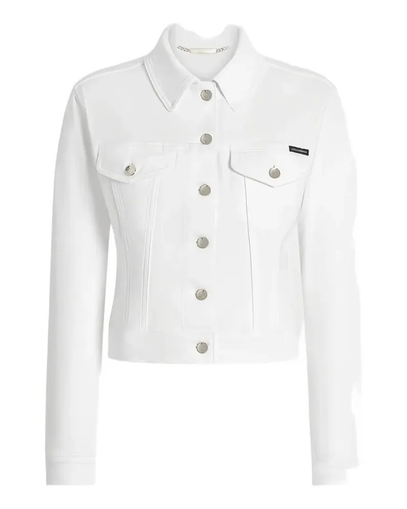 Dolce & Gabbana Klassische Jeansjacke - Weiß Weiß
