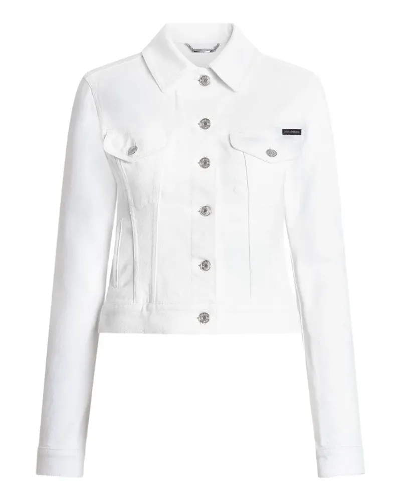 Dolce & Gabbana Klassische Jeansjacke - Weiß Weiß