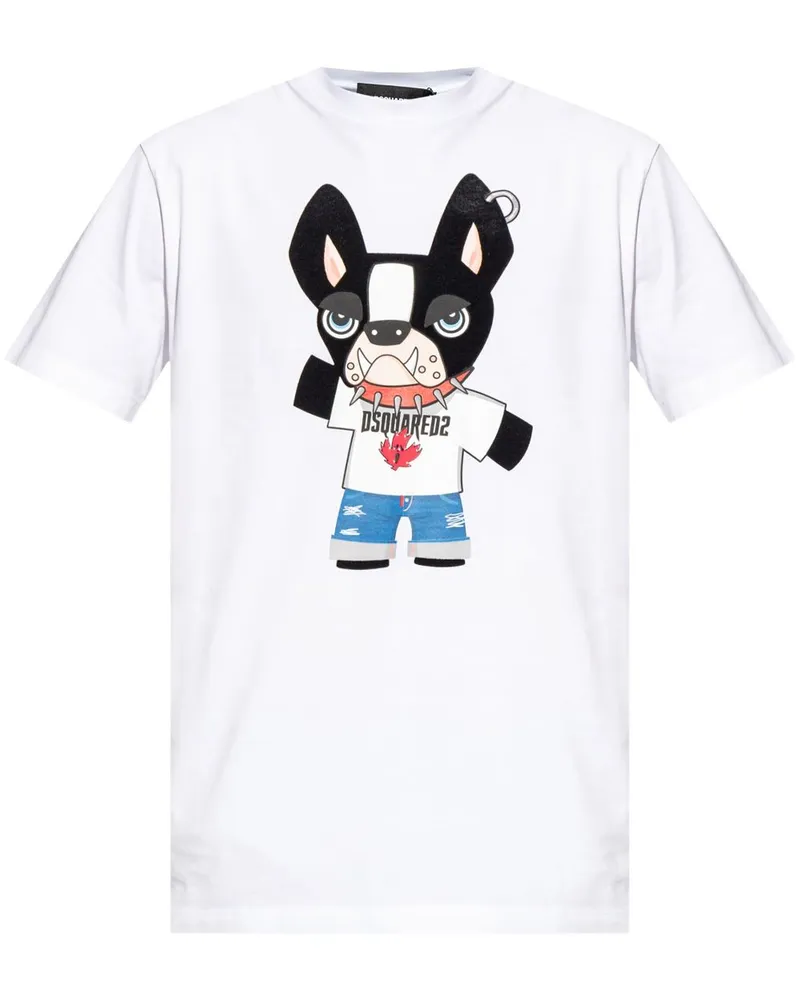 Dsquared2 T-Shirt mit grafischem Print - Weiß Weiß
