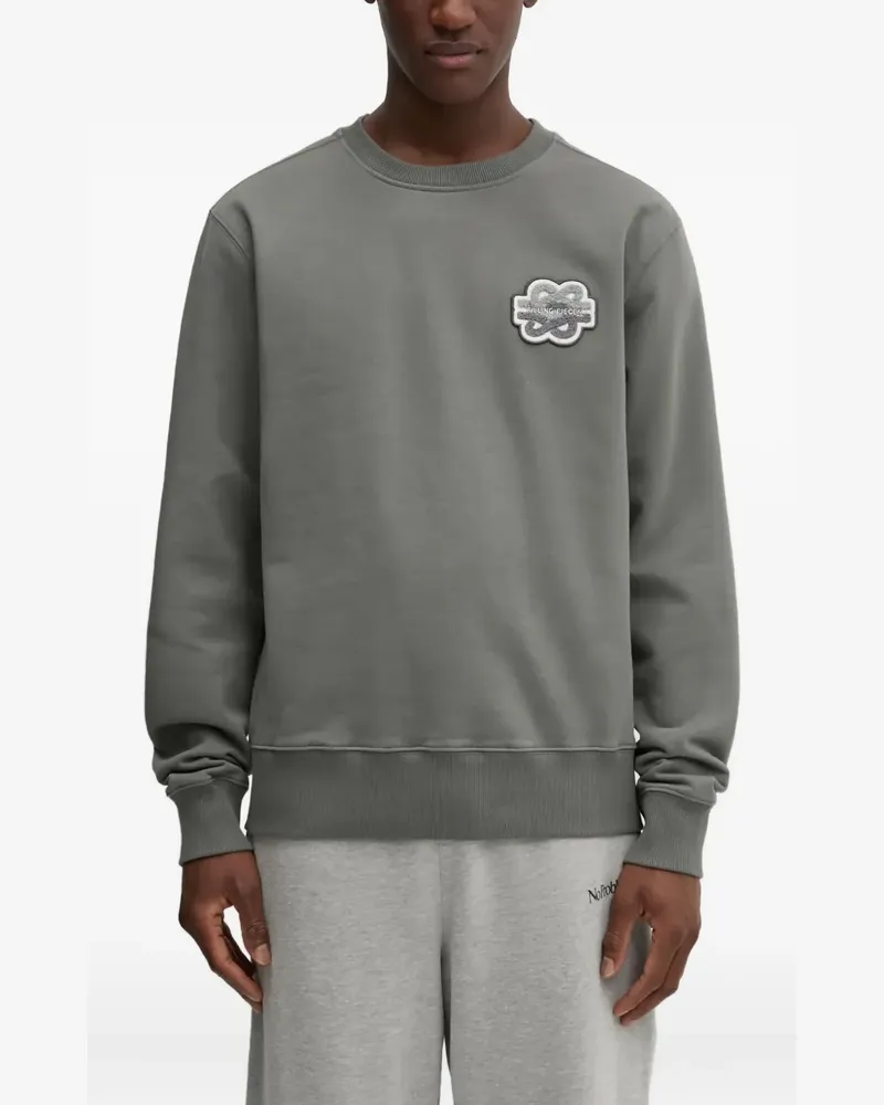 Filling Pieces Sweatshirt mit Patches - Grau Grau