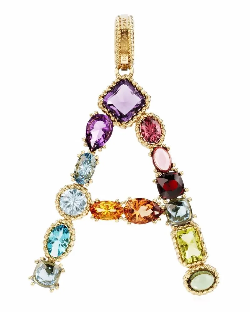 Dolce & Gabbana A-Anhänger aus 18kt Gelbgold Gold