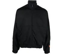 Sportjacke mit Logo-Patch - Schwarz