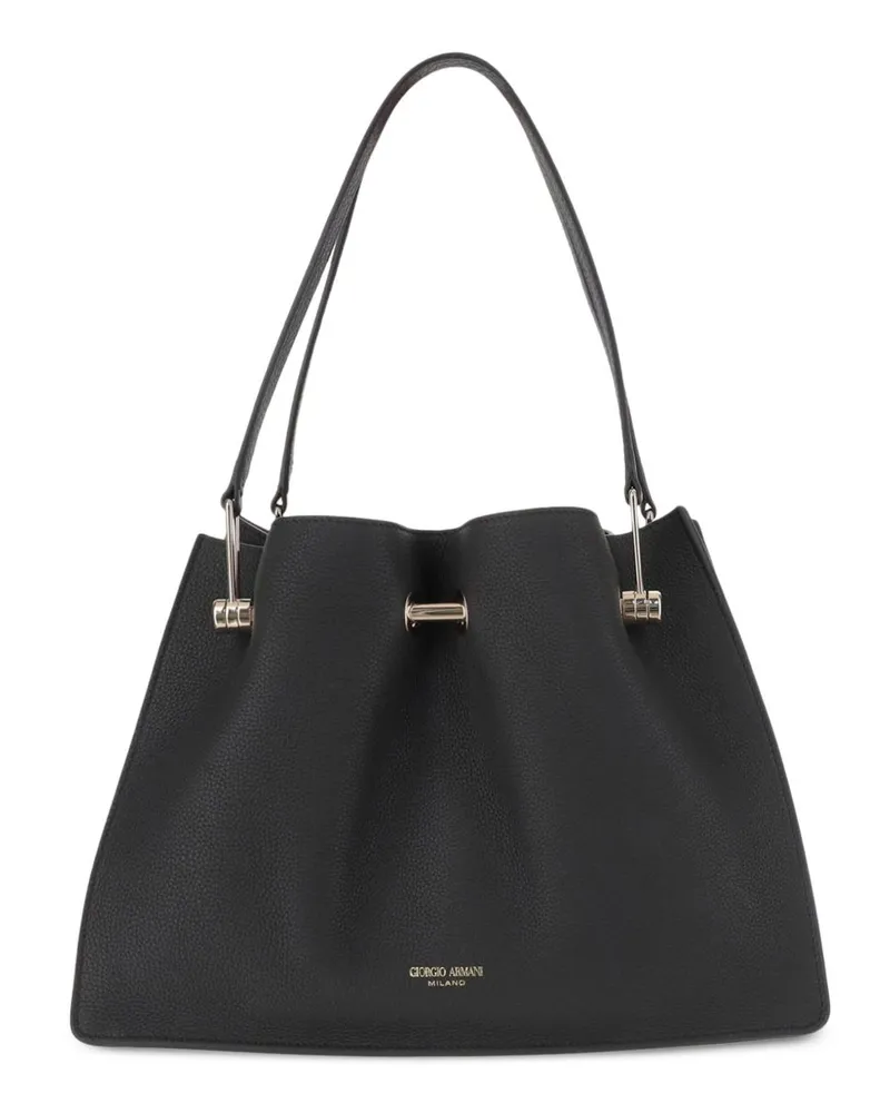 Giorgio Armani Tote Bag mit Stabdetail - Schwarz Schwarz