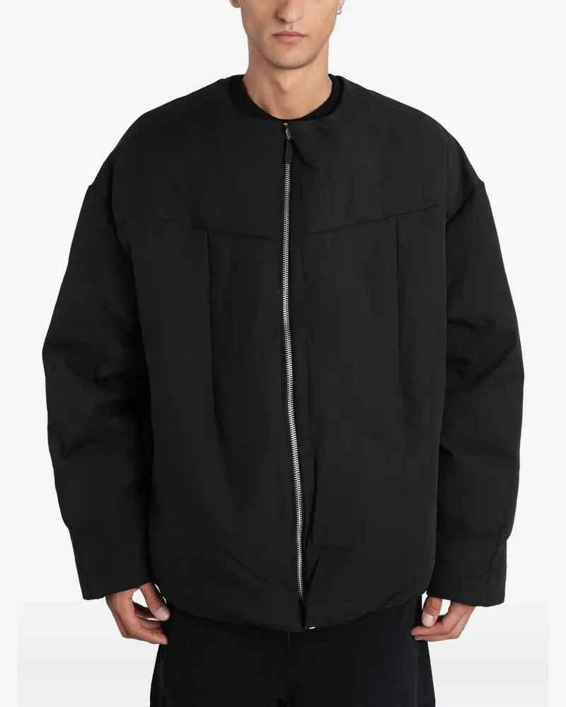 Entire Studios Gefütterte Jacke ohne Kragen - Schwarz Schwarz