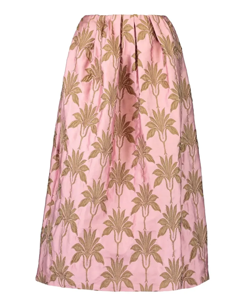ODEEH floral midi skirt - Rosa Rosa