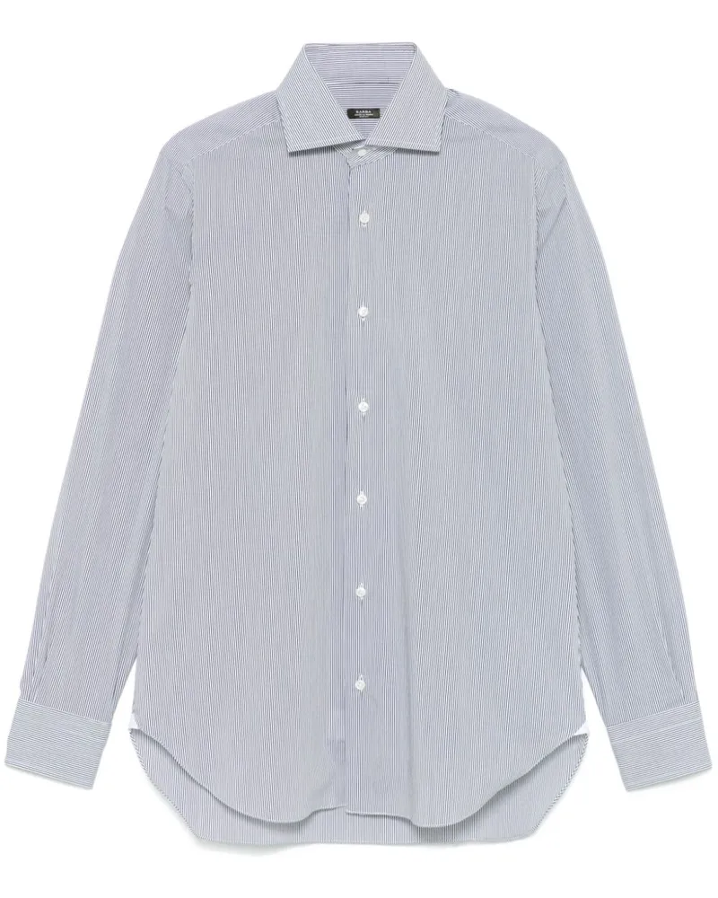 BARBA Gestreiftes Hemd - Blau Blau