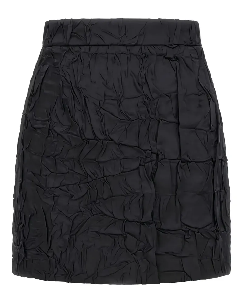 Roberto Cavalli Strukturierter Minirock - Schwarz Schwarz