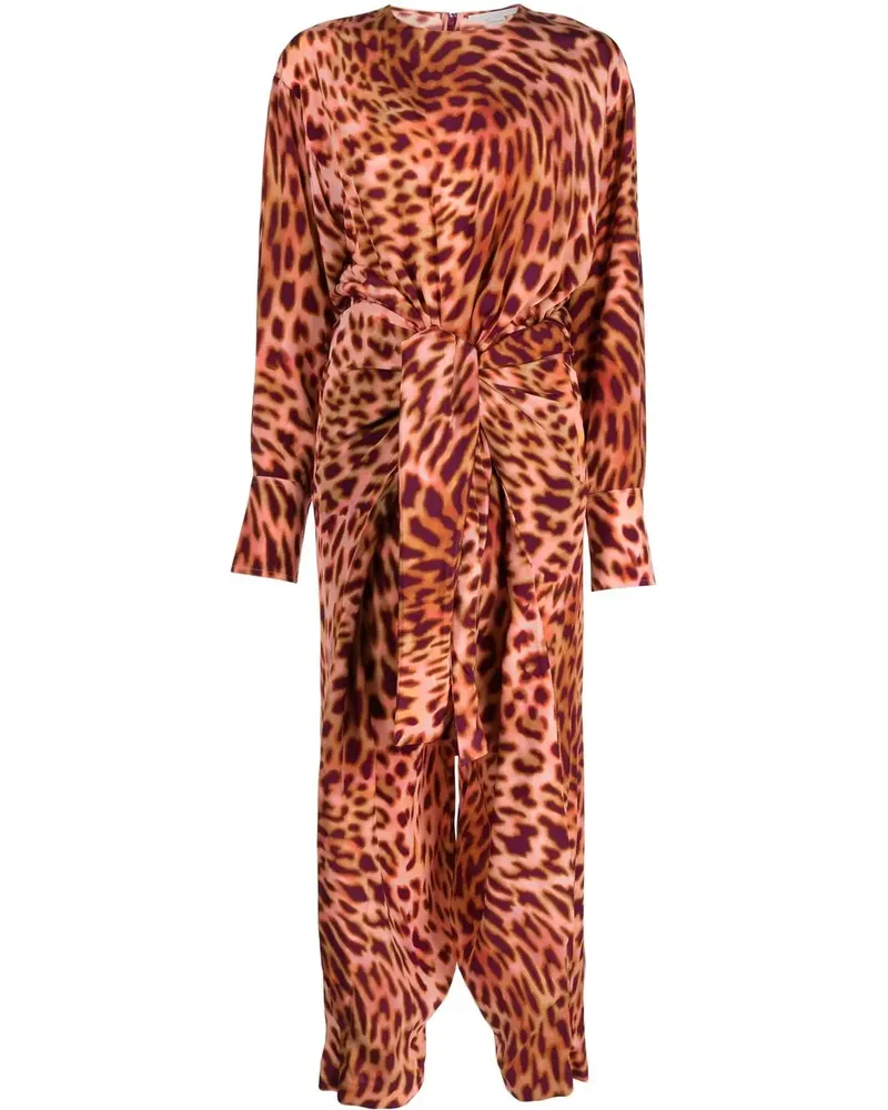 Stella McCartney Jumpsuit mit Animal-Print - Braun Braun