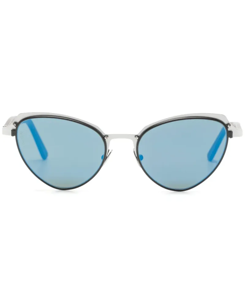 L.G.R. Sonnenbrille mit Cat-Eye-Gestell - Schwarz Schwarz