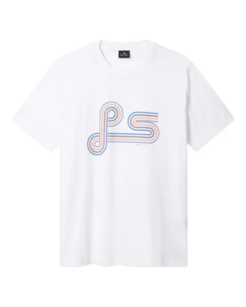 Paul Smith print-detail T-shirt - Weiß Weiß