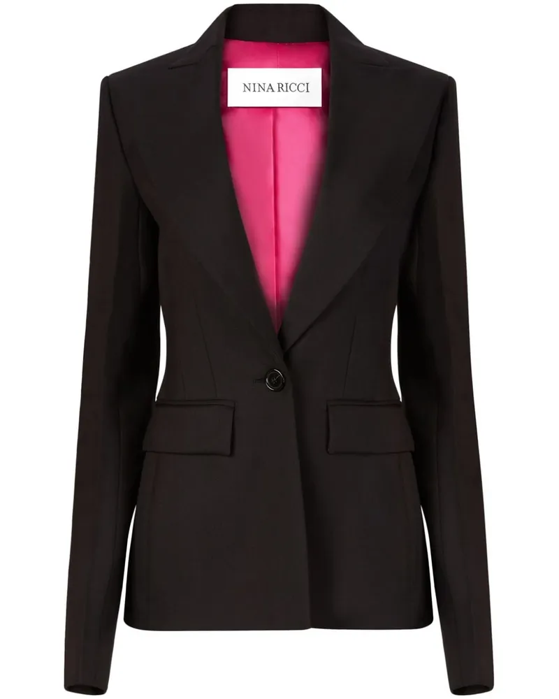 Nina Ricci Doppelreihiges Sakko - Schwarz Schwarz