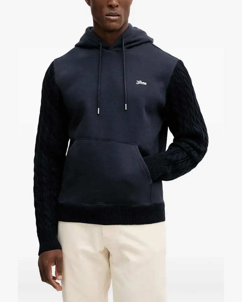 Guess Hoodie mit Logo - Blau Blau