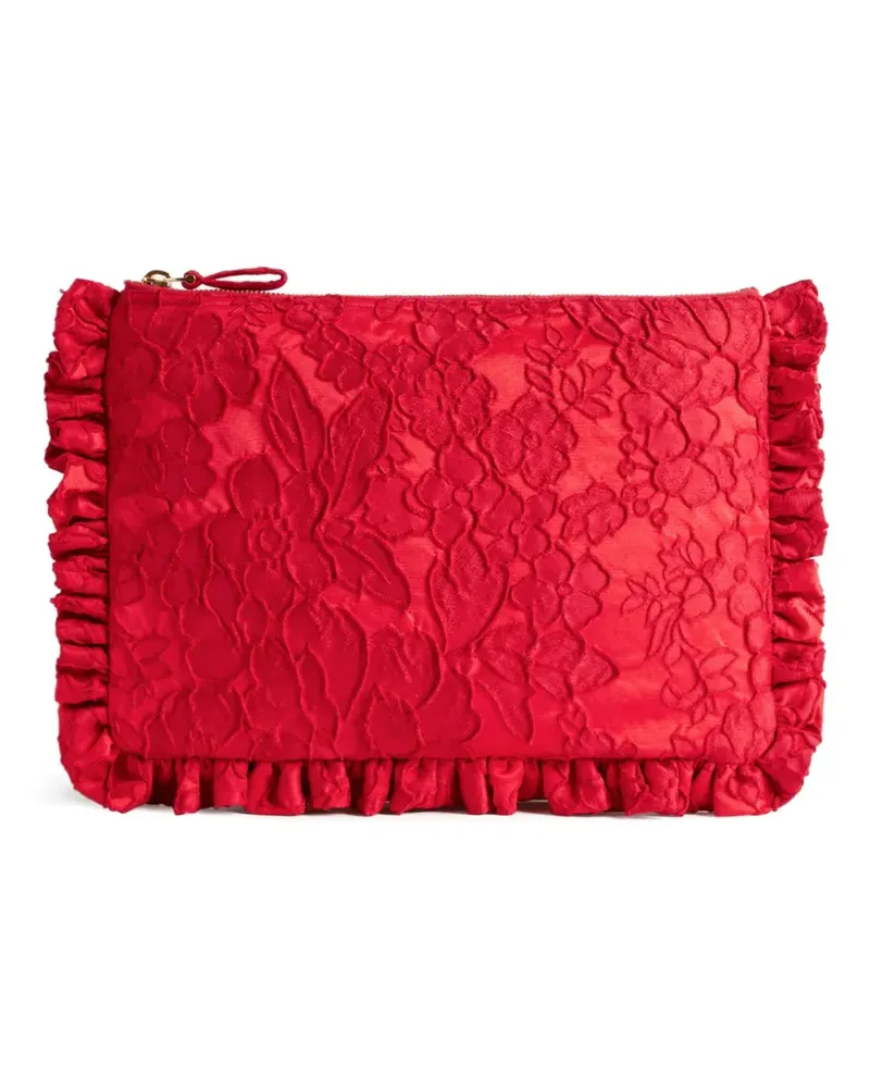 La DoubleJ Clutch mit Blumenspitze - Rot Rot