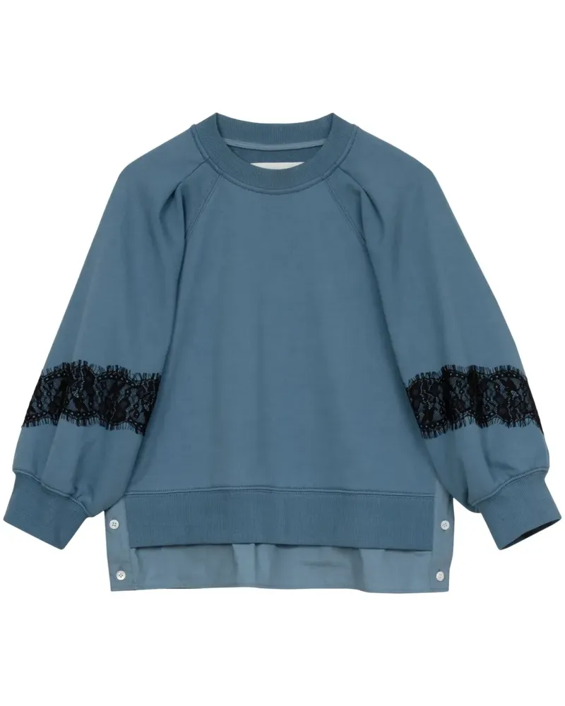 3.1 phillip lim Sweatshirt mit Spitze - Blau Blau