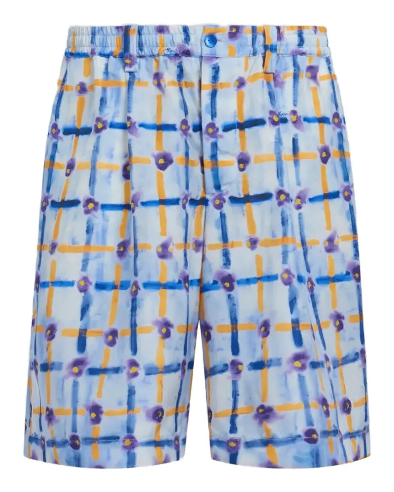 Marni patterned tailored shorts - Weiß Weiß