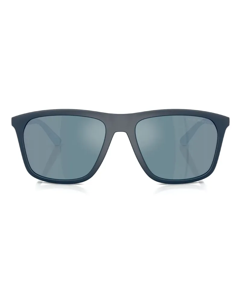 Emporio Armani Eckige Sonnenbrille - Blau Blau