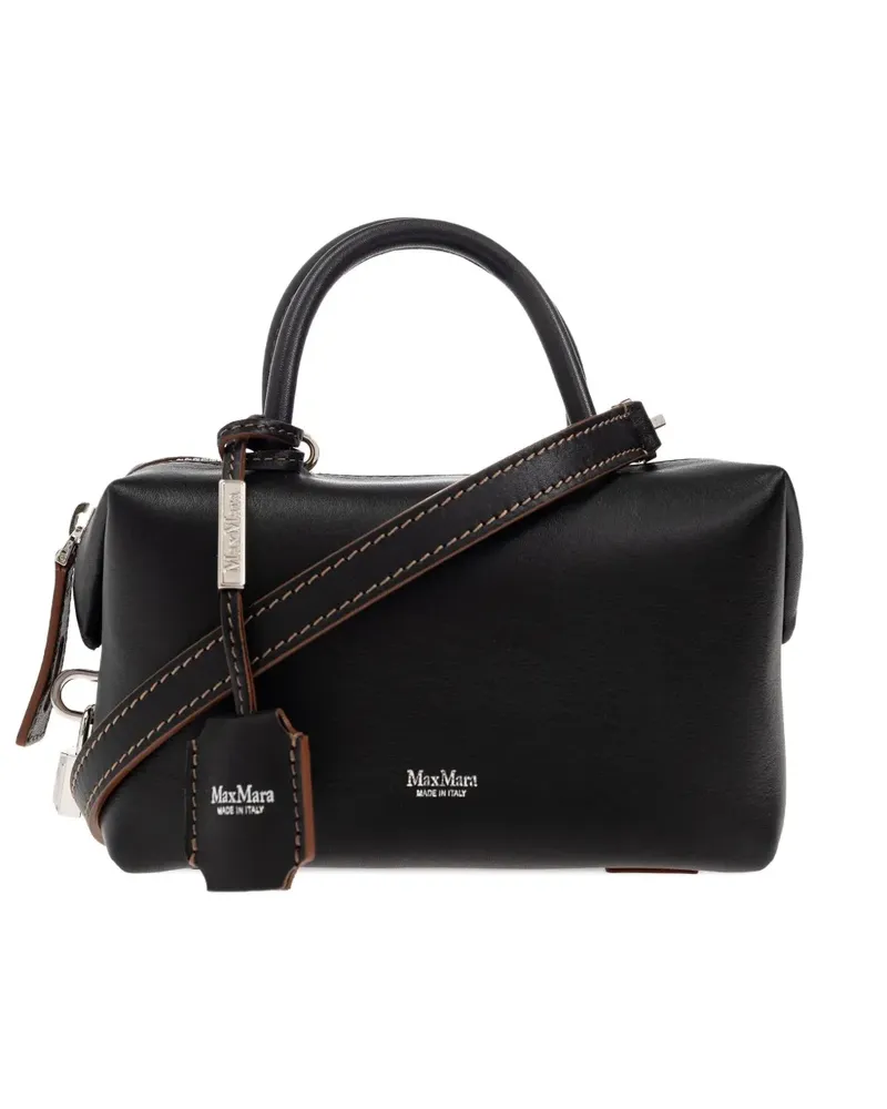 Max Mara Tote Bag mit Reißverschluss - Schwarz Schwarz