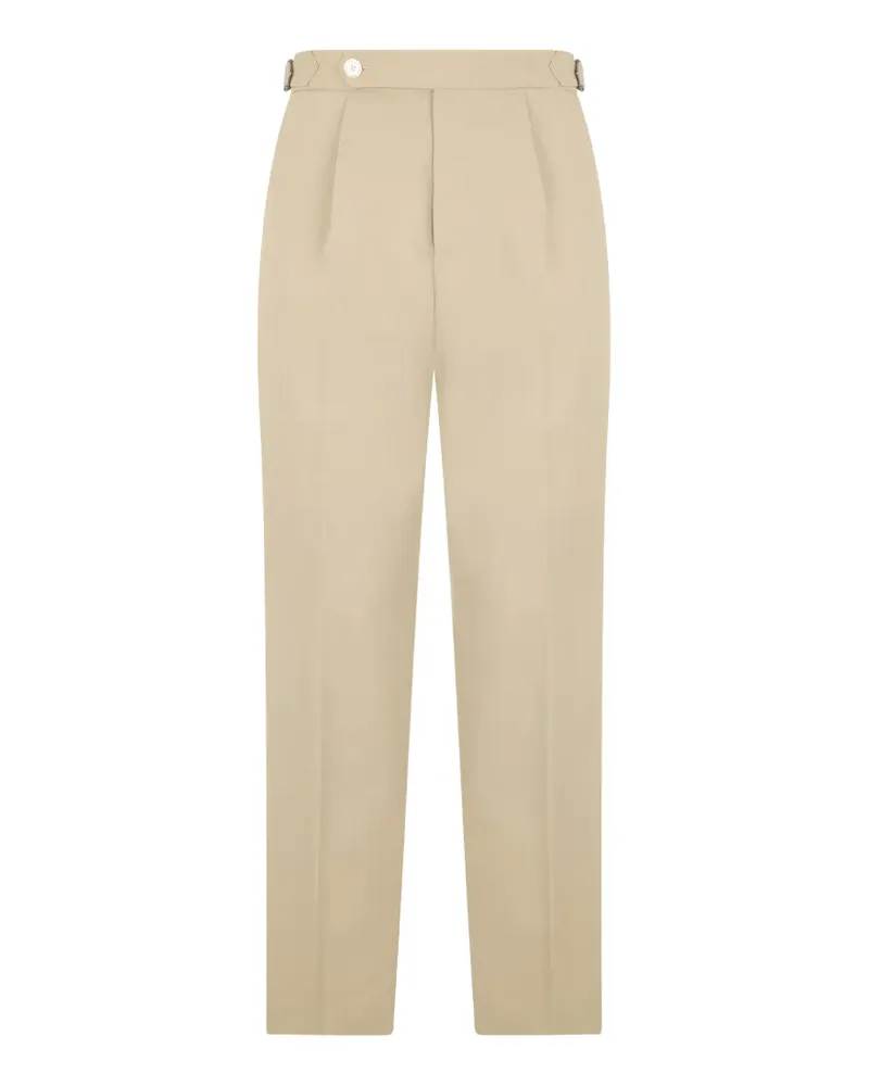 HUGO BOSS pleated straight-leg trousers - Nude Nude