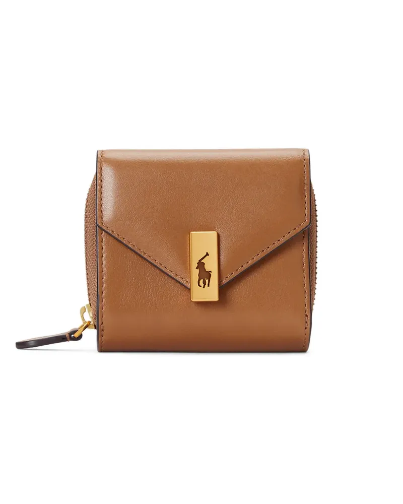 Ralph Lauren Portemonnaie mit Logo-Schild - Braun Braun