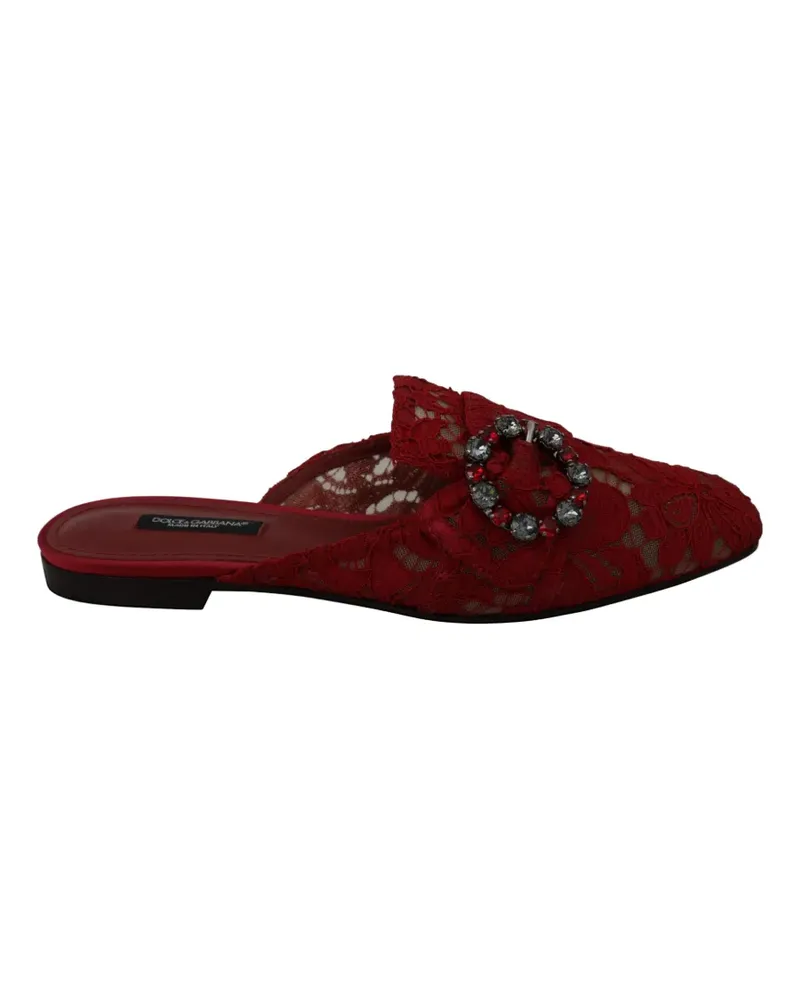 Dolce & Gabbana Sandalen mit Kristallen - Rot Rot
