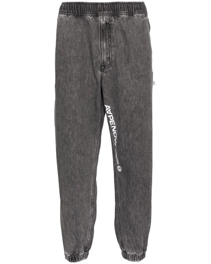 BAPE Klassische Tapered-Jeans - Schwarz Schwarz