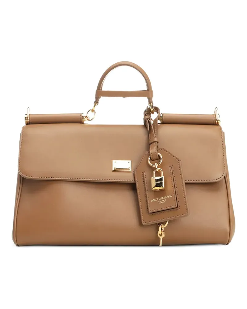 Dolce & Gabbana Mittelgroße Sicily Handtasche - Braun Braun
