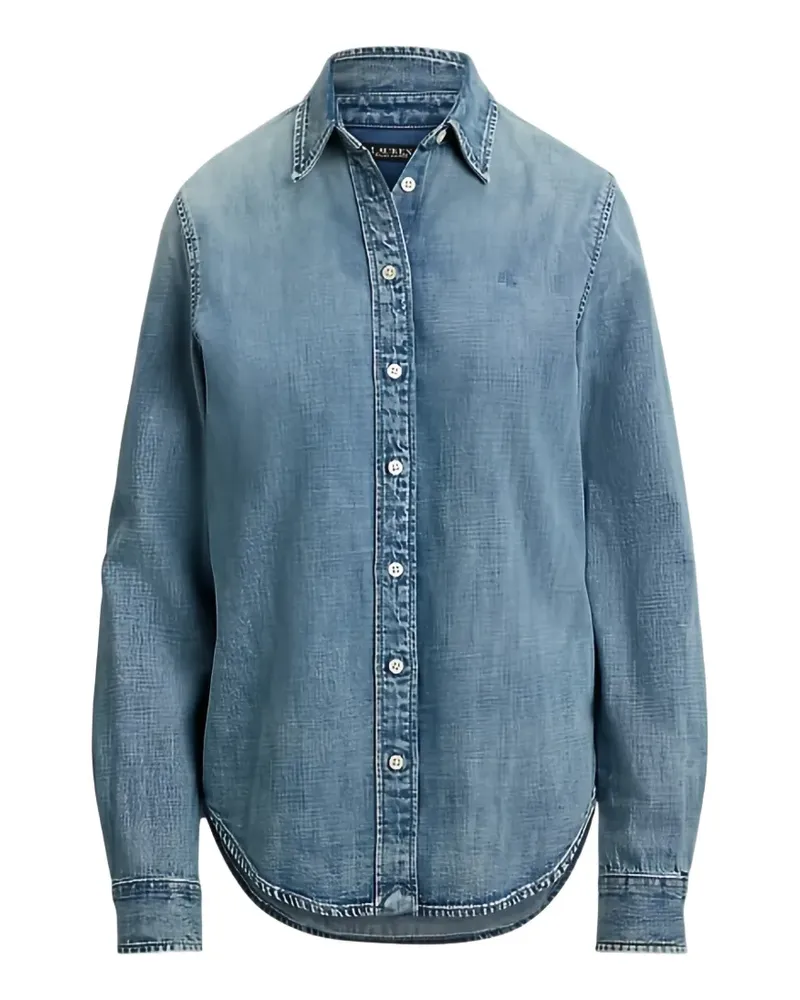Ralph Lauren logo-embroidered denim shirt - Blau Blau