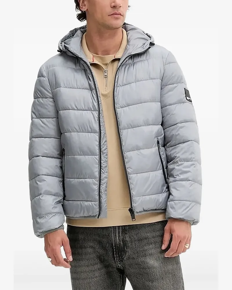 Karl Lagerfeld Gesteppte Kapuzenjacke - Grau Grau