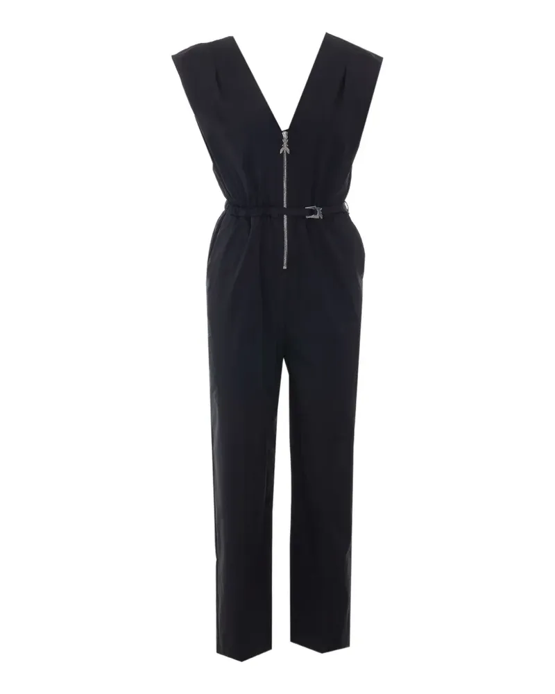 Patrizia Pepe belted V-neck jumpsuit - Schwarz Schwarz