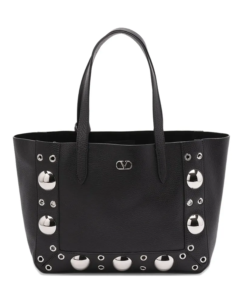 Valentino Garavani Nellcôte Tote Bag aus Leder - Schwarz Schwarz