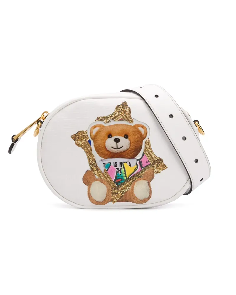Moschino Gürteltasche mit Teddy - Weiß Weiß