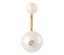 18kt 'Pearl Piercing' Gelbgoldohrringe