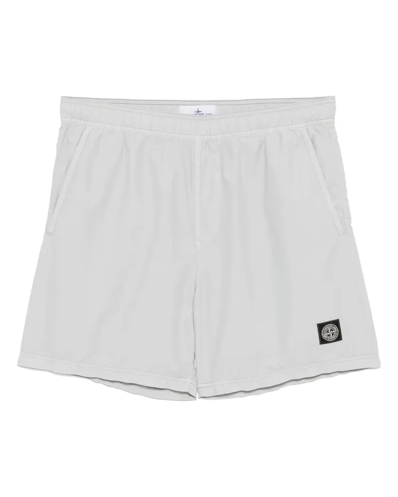 Stone Island Gebürstete Shorts - Grau Grau