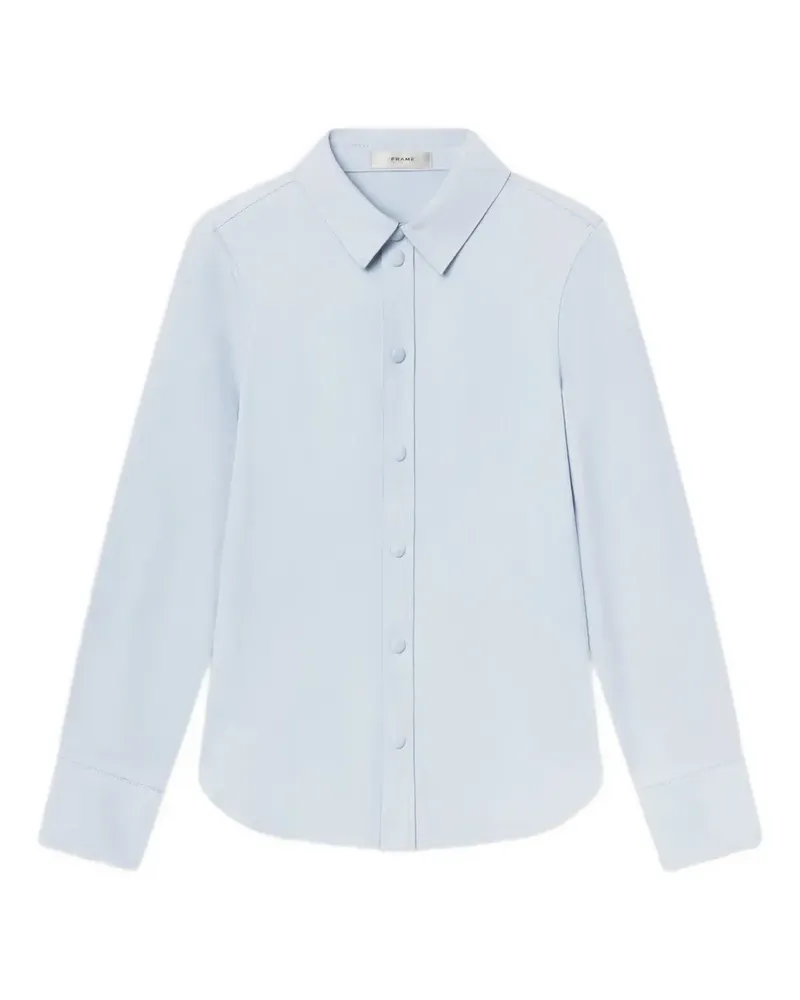 Frame Denim suede long-sleeve shirt - Blau Blau