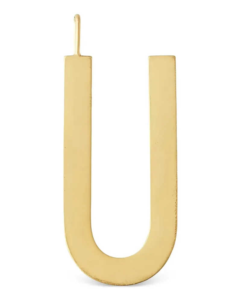 DESIGN LETTERS Letter U pendant - Gold Gold