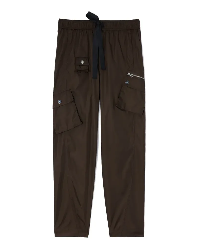 Ganni Duchesse Hose aus Nylon - Braun Braun