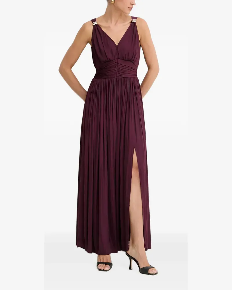 Morgan Maxikleid mit Falten - Violett Violett