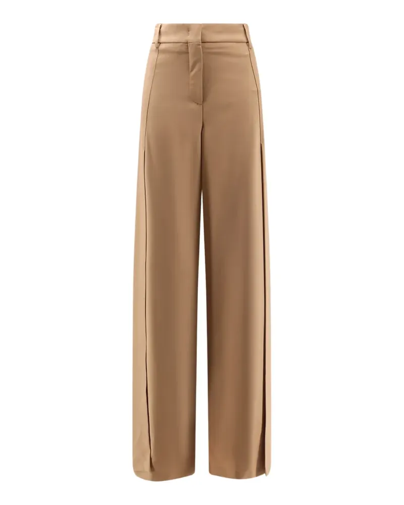 Semicouture Laila Wide-Leg-Hose mit Seitenschlitz - Nude Nude