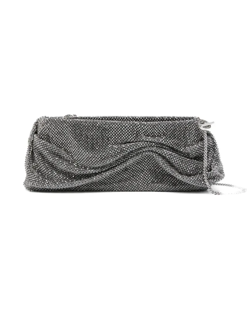 Benedetta Bruzziches strap-chain clutch bag - Grau Grau