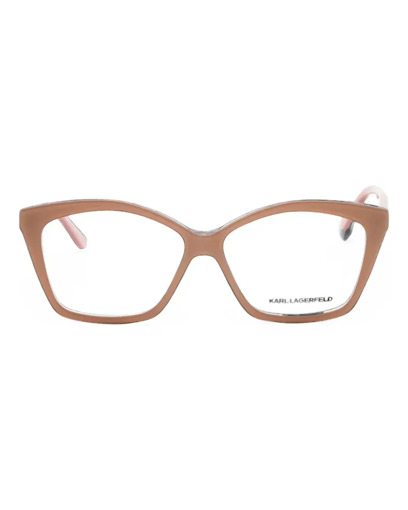 Karl Lagerfeld cat-eye glasses - Nude Nude