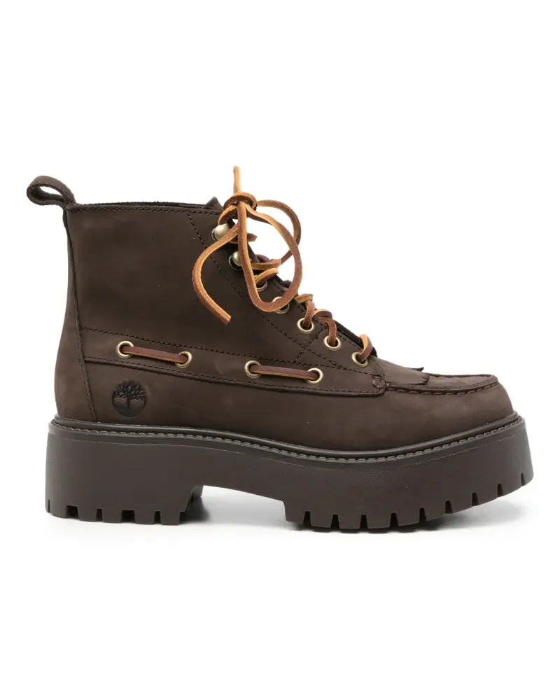 Timberland Schnürstiefel mit Plateausohle - Braun Braun