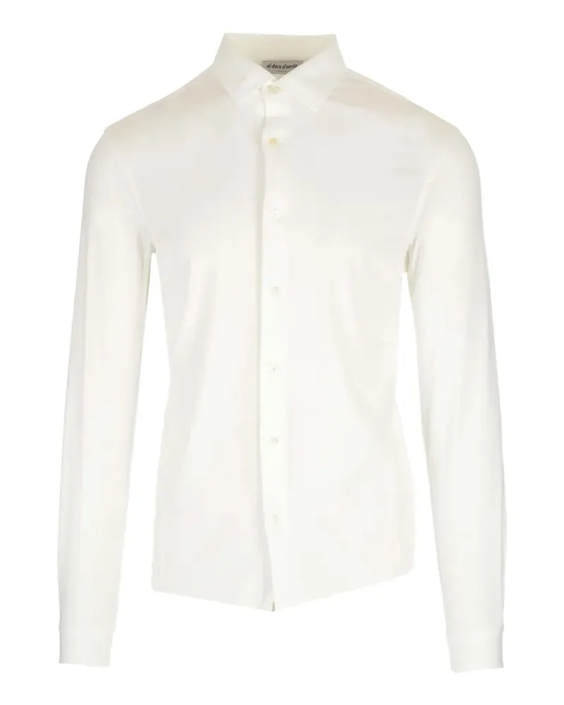 Al Duca D’Aosta 1902 long-sleeved cotton shirt - Weiß Weiß