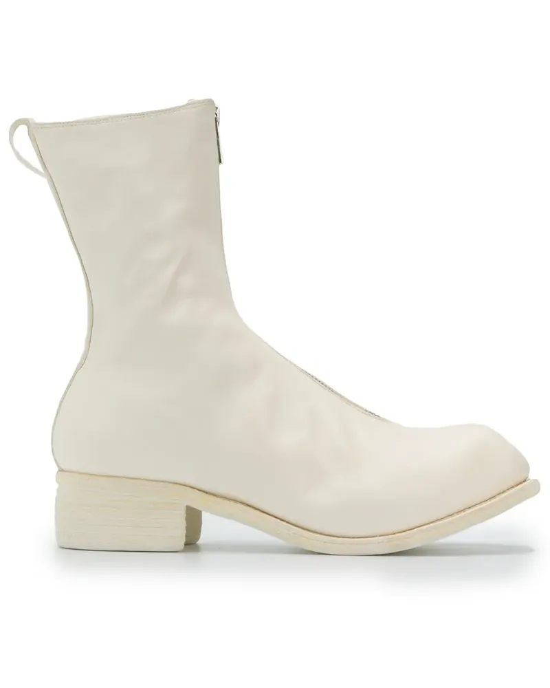 GUIDI Stiefel mit Reißverschluss - Weiß Weiß