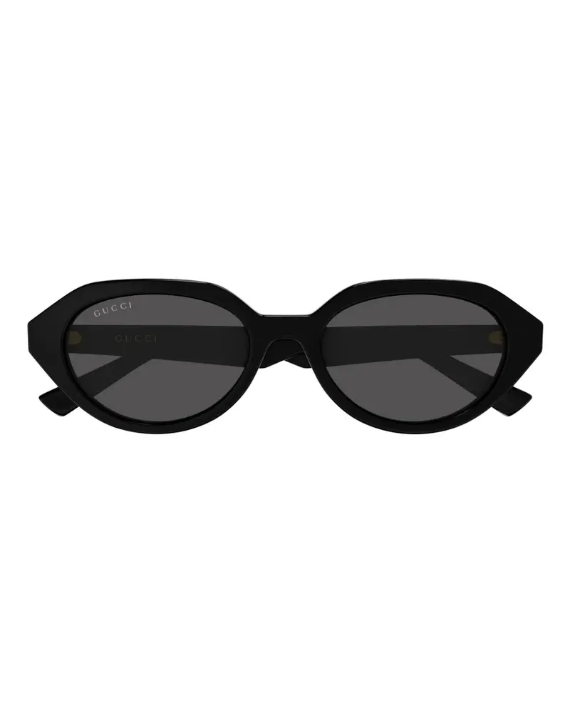 Gucci geometric-frame sunglasses - Schwarz Schwarz